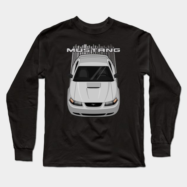 Mustang GT 1999 to 2004 SN95 New Edge - Silver Long Sleeve T-Shirt by V8social